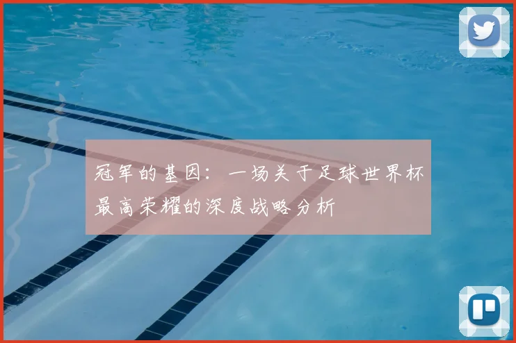 冠军的基因：一场关于足球世界杯最高荣耀的深度战略分析